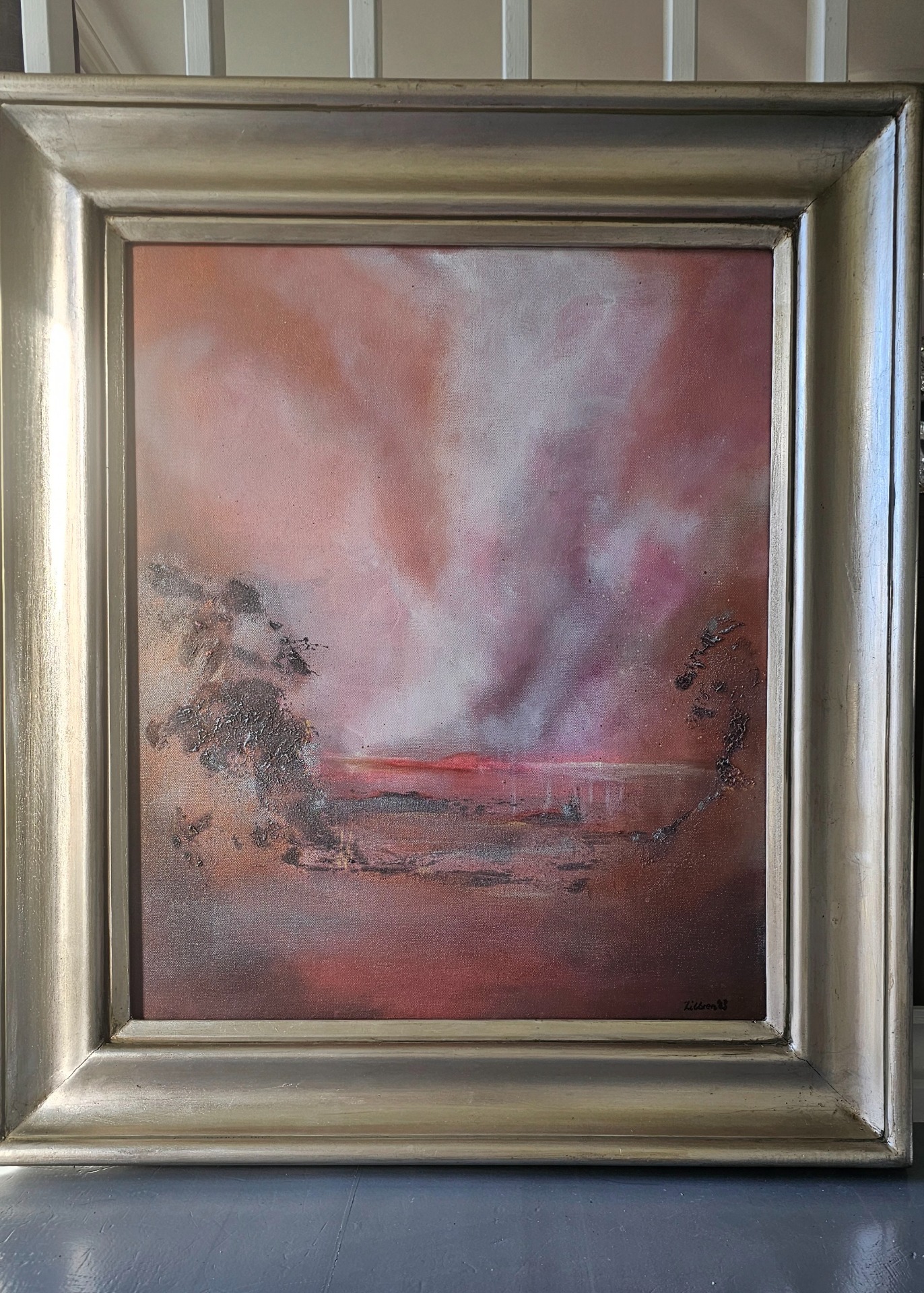 Morgenrød 70×80 m kraftig treramme 2800,-