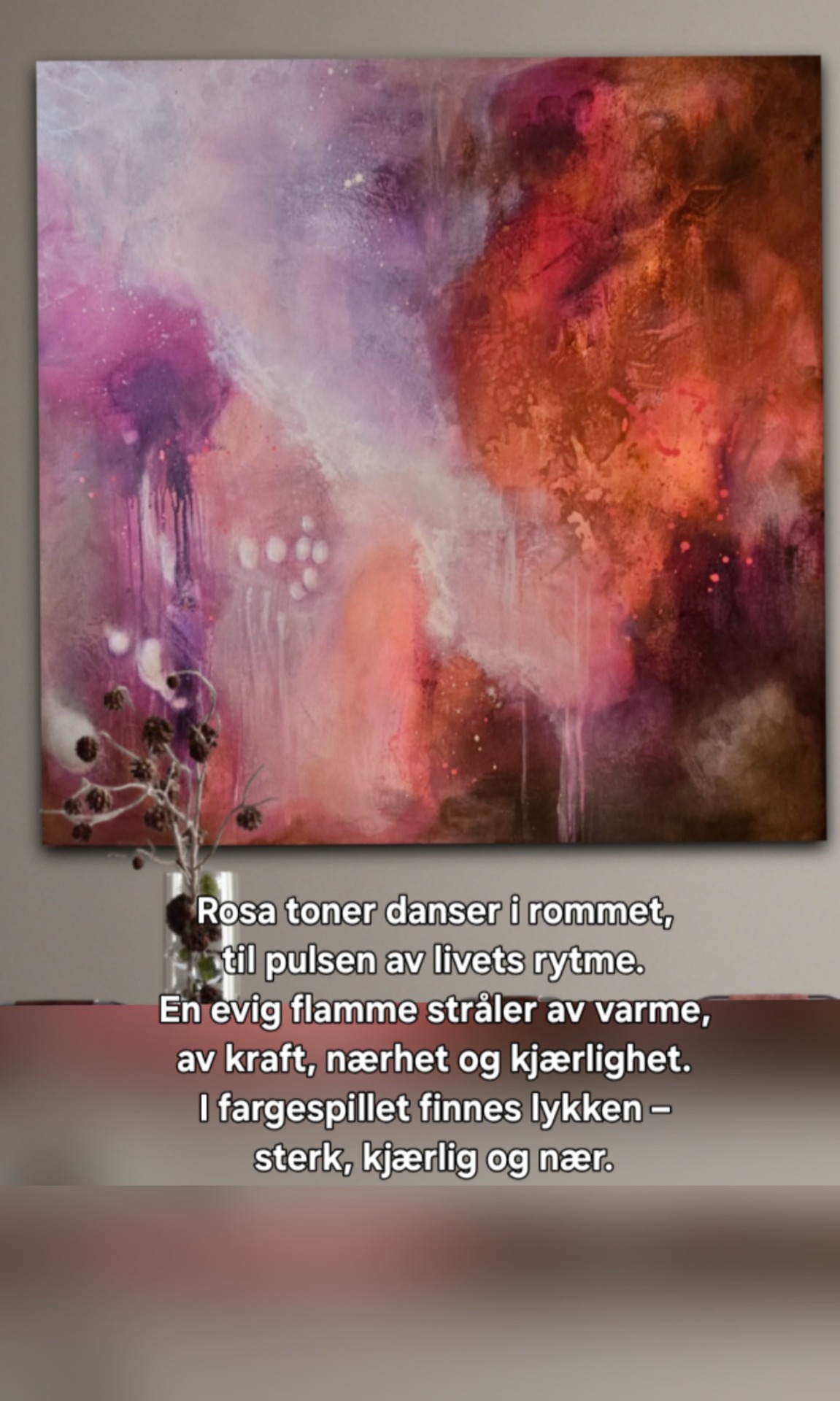 "Min Amelia" 100×100 Kr 6000,-