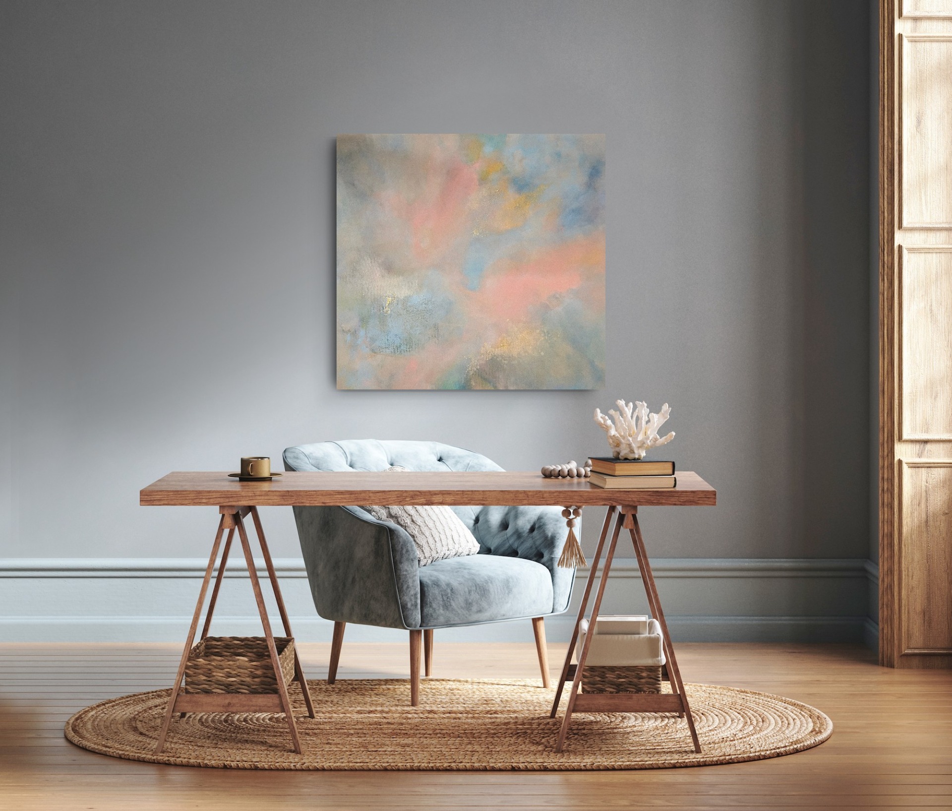 "Lysets puls" 100×100 kr 6000,-