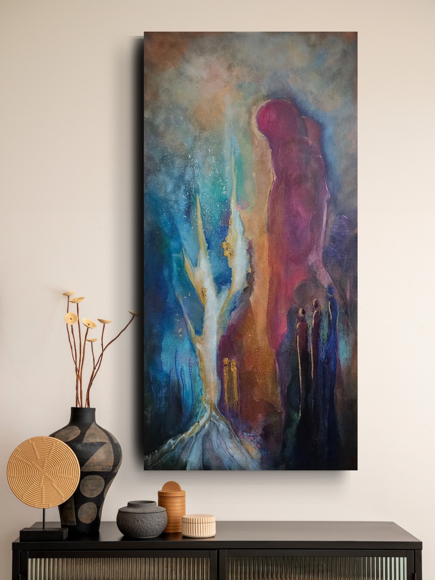 HEL FØR VI HOLDER -Sterk i meg. Str 50×100 kr 6000,-