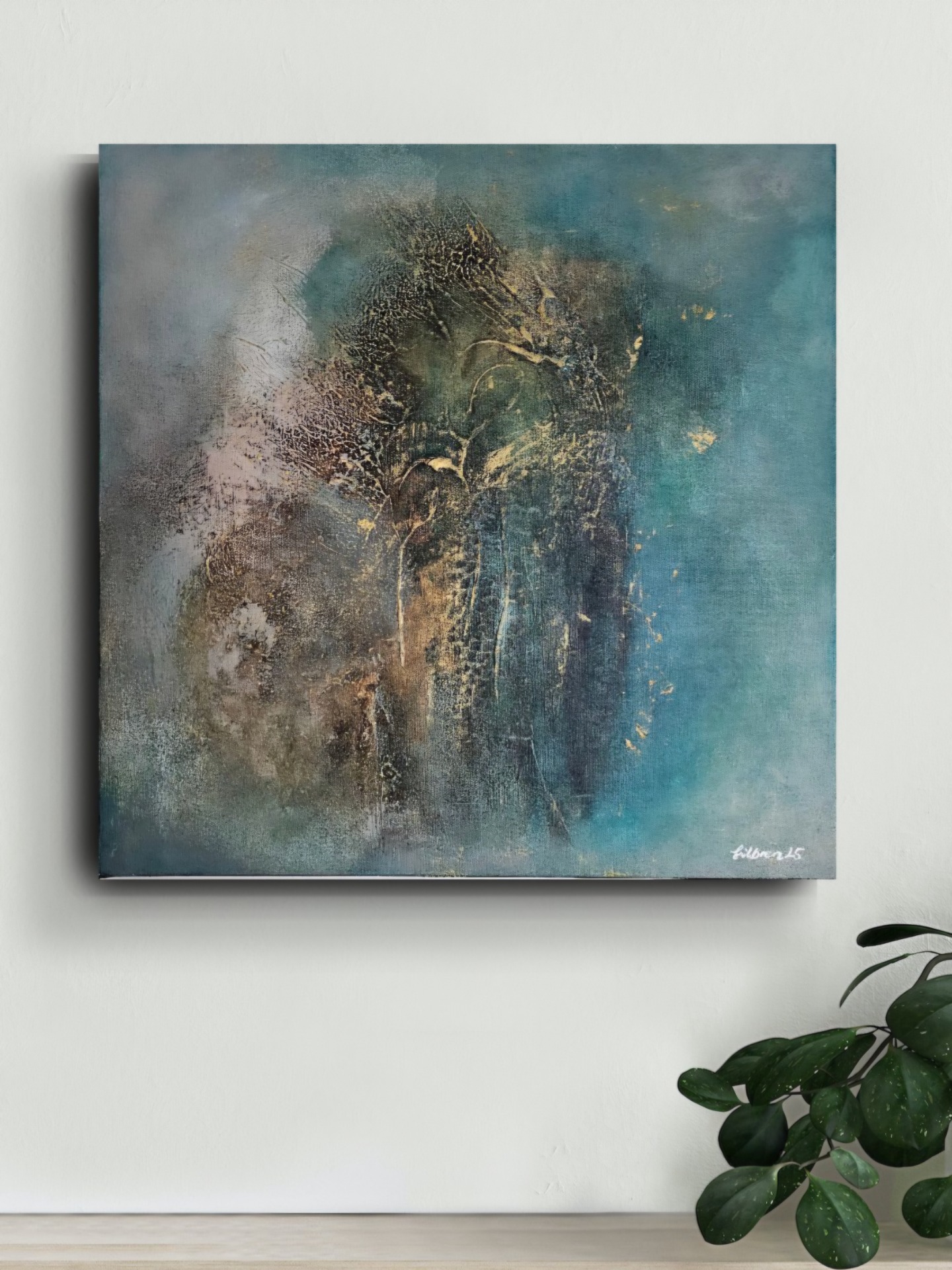 Golden moment str.40×40 kr.1250,-